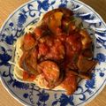 うたちゃん☆'s cooksnap of when they made 茄子とツナとベーコンのトマトパスタ.