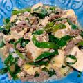 ♡くまてんちょー♡'s cooksnap of when they made ひき肉と木綿豆腐のニラ玉炒め.