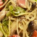 37eeee's cooksnap of when they made *濃厚＊鮭のクリームパスタ＊.