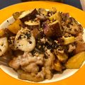 クック3WJAAI☆'s cooksnap of when they made ごま油香る、さつま芋とれんこんの甘辛炒め.