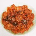 クックQEVCRE☆'s cooksnap of when they made 油揚げのコチュジャン煮.