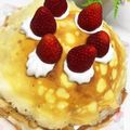 ここぶーママ's cooksnap of when they made フルーツたっぷり♪ミルクレープケーキ♡♡.
