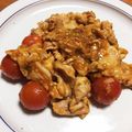 irunon's cooksnap of when they made 豚こまとプチトマトのチリソース炒め♪.