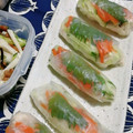 ドラエミ's cooksnap of when they made ササミの生春巻き★タレ付き.