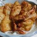 ロミみ's cooksnap of when they made 新玉ねぎと魚肉ソーセージのかき揚げ.