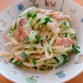 ☆３匹の子ぶた☆'s cooksnap of when they made やきとりたれ味缶でモヤシサラダ.