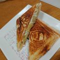 ベーサオコ's cooksnap of when they made バナナとクリームチーズのホットサンド.
