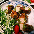 akane0615's cooksnap of when they made オオサヤエンドウのはさみ揚げ.