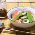 ももいろさくら's cooksnap of when they made スナップエンドウと竹輪・胡瓜のサラダ♪.