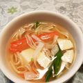 matiyo's cooksnap of when they made 超簡単！カニ(カマ)豆腐スープ♪.