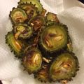 黒めんぼう's cooksnap of when they made 意外な美味さ！ゴーヤ丸ごと苦味なし素揚げ.