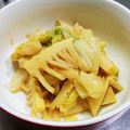 かえでとももじ's cooksnap of when they made バター香る☆筍と春キャベツの味噌炒め.