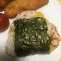 ラクラクダ's cooksnap of when they made ★たくあんto干しえびのおにぎり★.