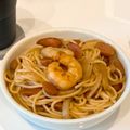 xojhuixo's cooksnap of when they made 男の新たまねぎとソーセージのスパゲティー.