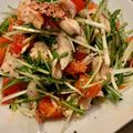 けろっち's cooksnap of when they made デリ風☆レンジ塩麹鶏むね肉と水菜のサラダ.