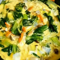 mmiom's cooksnap of when they made 小松菜の卵とじ☆半熟卵が美味しい！.
