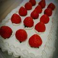 りんママ4976's cooksnap of when they made コストコ風♪苺のクリスマスケーキ☆.