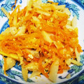 ★むさ's cooksnap of when they made 人参とタケノコのきんぴら風.