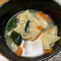 もー７３'s cooksnap of when they made タケノコとワカメのお味噌汁.