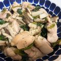ポムポムポヨコ's cooksnap of when they made 鶏もも肉とホウレン草＆キノコのバター炒め.
