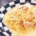 ハル大好きママ's cooksnap of when they made 生クリーム不使用　簡単濃厚カルボナーラ.