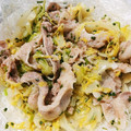 ねぞろ's cooksnap of when they made 豚こまときゃべつの塩こうじ和え.