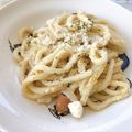 ちょこまなな＊°'s cooksnap of when they made カルボナーラうどん.