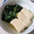 ＊キーツニャン＊'s cooksnap of when they made 高野豆腐とほうれん草の煮物.