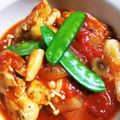 hitomin07's cooksnap of when they made トマト缶で鶏肉煮込み、残りはリゾットに＊.