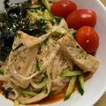 ケんタウルス's cooksnap of when they made こんにゃく麺できゅうりとイカのビピン麺.