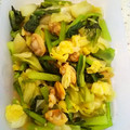 くっくてんぷ's cooksnap of when they made あさりとキャベツ、小松菜の蒸し煮.