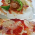 まーく71's cooksnap of when they made おやつにパリッパリ♪餃子の皮で簡単ピザ☆.