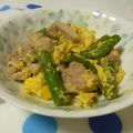 くまっくま's cooksnap of when they made ＋ アスパラと鶏もも肉のマヨソテー ＋.