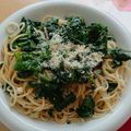 ラリー＆サラ's cooksnap of when they made 材料4つ!ほうれん草のバター醤油パスタ♪.