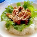 みぃすけママちゃん's cooksnap of when they made ☆マヨ唐揚げ丼☆.