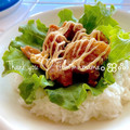 みぃすけママちゃん's cooksnap of when they made ☆マヨ唐揚げ丼☆.