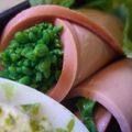 saki1010's cooksnap of when they made お弁当に！花束みたいな菜の花のハム巻き.