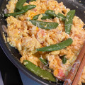 まり10's cooksnap of when they made スナップエンドウと卵の中華炒め.