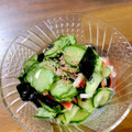 kitty・yumi's cooksnap of when they made ［簡単 きゅうり ワカメ 酢の物］.