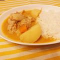 memgeg's cooksnap of when they made ■チキンとじゃが芋のココナッツカレー煮■.