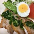 マリンＫ's cooksnap of when they made カリッジュワ〜✿豚バラのネギ塩てんこ盛り.