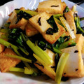 nococokuu's cooksnap of when they made 簡単副菜♪小松菜と厚揚げの塩昆布炒め.