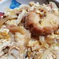 こりんごねこ's cooksnap of when they made 油麩丼☆宮城の名産のせきのこ丼！.