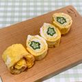 もぐもぐ人's cooksnap of when they made お弁当に☆オクラとチーズの卵焼き.