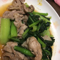 る〜い's cooksnap of when they made 簡単美味しい♪豚肉と小松菜のダシ炒め.