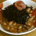 めがねりんご's cooksnap of when they made *梅ひじき納豆*.