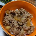 ぴーまんの休日's cooksnap of when they made 我が家の男子飯☆簡単つゆだく牛丼.