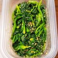 クックPINOK0☆'s cooksnap of when they made 副菜♡弁当♡ほうれん草ナムル風ゴマ和え.