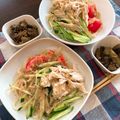 yukari23n's cooksnap of when they made 簡単！バンバンジー風サラダうどん.