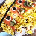 Terchannel's cooksnap of when they made こどもの日に♡こいのぼりのお寿司ケーキ.